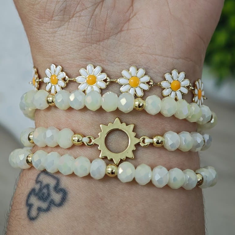 Soleado - Set de pulseras - Amarillo