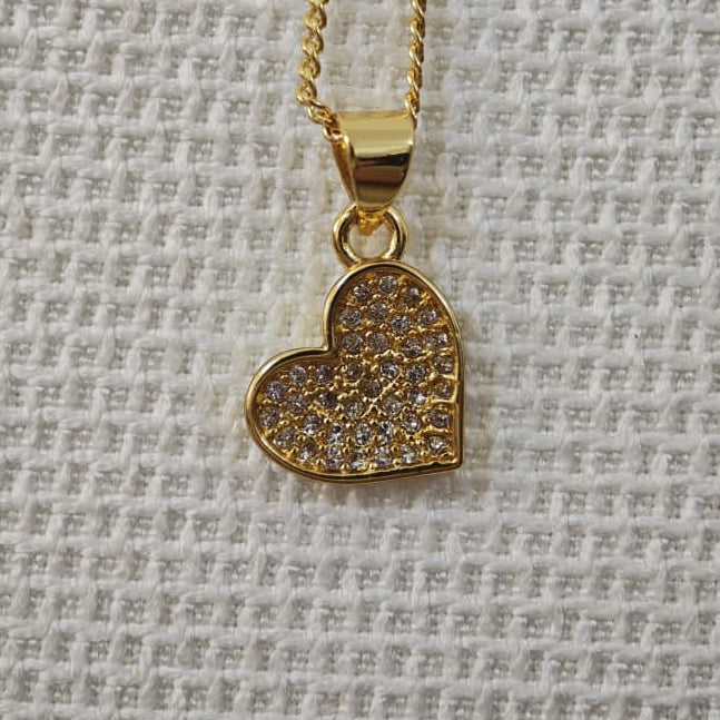 Corazón con brillo - Cadena