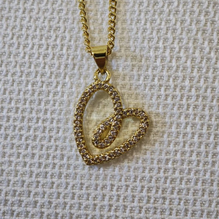 Corazón pop con brillo - Cadena