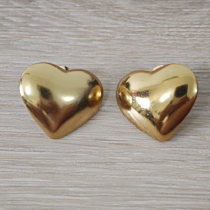 Corazón puff - Zarcillos