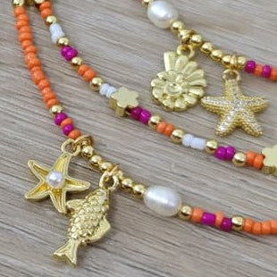 Pisciforme - Set de collares - Mix atardecer