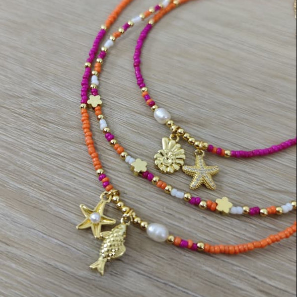 Pisciforme - Set de collares - Mix atardecer