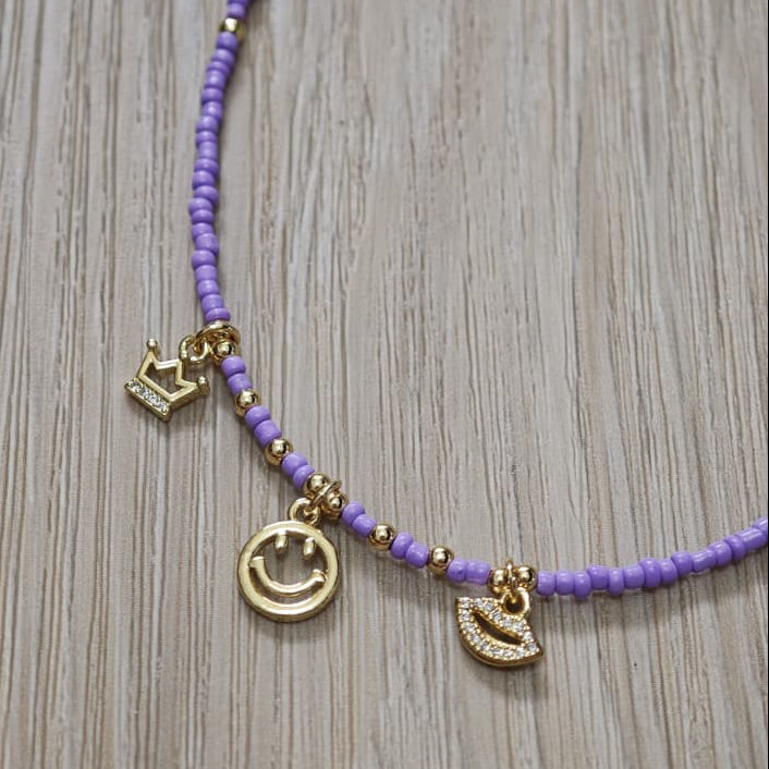 Emoji - Collar - Lila