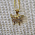 Mariposa con brillo - Cadena