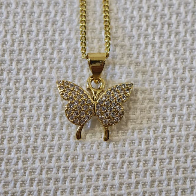 Mariposa con brillo - Cadena