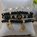 Espacial Saturno - Set de pulseras - Negro