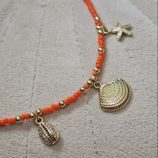 Concha - Collar - Naranja