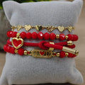 I love you - Set de pulseras - Rojo