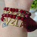 Venezuela grande - Set de pulseras - Vinotinto