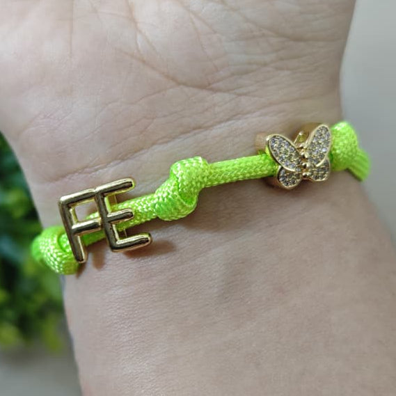 Fe y mariposa - Pulsera