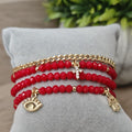 Amuleto - Set de pulseras - Rojo