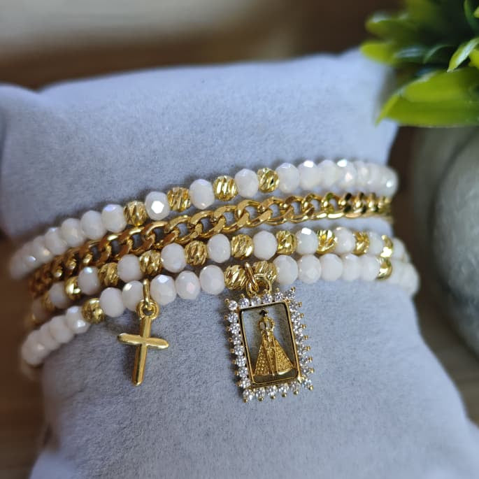 Patrona - Set de pulseras - Beige