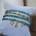 Coqueta - Set de pulseras - Turquesa