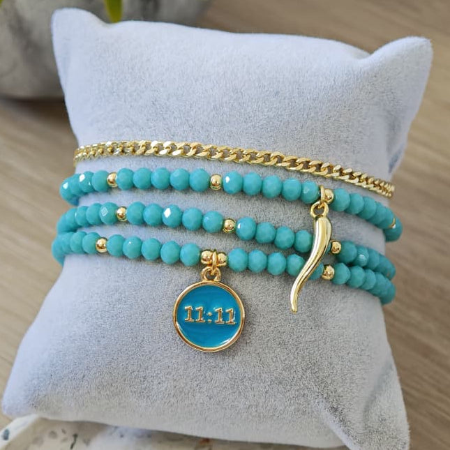 11:11 - Set de pulseras - Turquesa