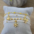 Paloma - Set de pulseras - Blanco