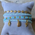 Delfin - Set de pulseras - Celeste