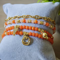 Emoji vibrante - Set de pulseras - Naranja