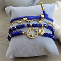 Aro de luz - Set de pulseras - Azul rey