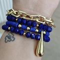 Super gota - Set de pulseras - Azul rey