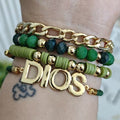 Dios Maxi - Set de pulseras - Verde
