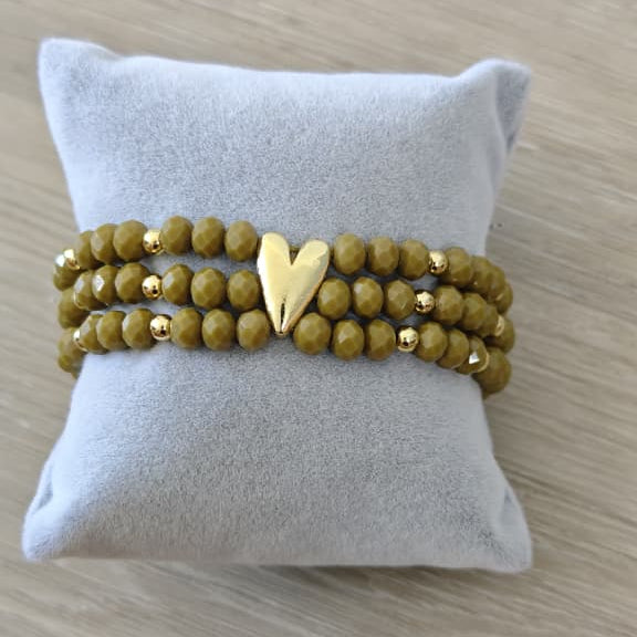 Trío - Set de pulseras - Beige
