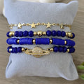 Saturno brilante - Set de pulseras - Azul rey