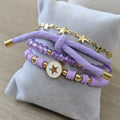 Lila estrella - Set de pulseras - Lila