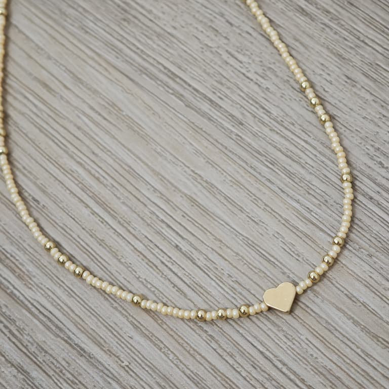 Corazoncito - Collar - Beige