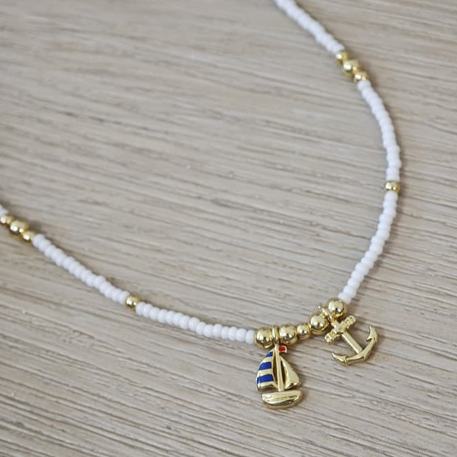 Velero - Collar - Blanco