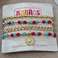 Turquesa - Set de pulseras - Mix moderno