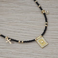 Fe y cruz - Collar - Negro