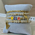 Vzla tricolor - Set de pulseras - Beige