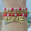 Love combinado - Set de pulseras - Mix moderno