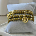 Espirales - Set de pulseras - Beige