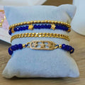 Multi estrellas - Set de pulseras - Azul rey