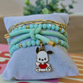 Personaje infantil - Set de pulseras - Verde