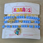 Alien azul - Set de pulseras - Azul