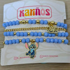 Alien azul - Set de pulseras - Azul