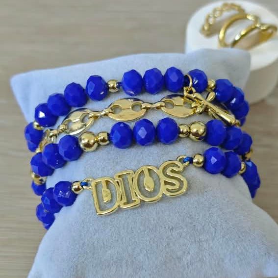 Gran Dios - Set de pulseras - Azul rey