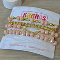 Hebilla - Set de pulseras - Beige