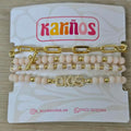 Dios brillante - Set de pulseras - Beige