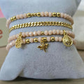 Libélula  - Set de pulseras - Beige