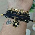 Amor circular - Set de pulseras - Negro