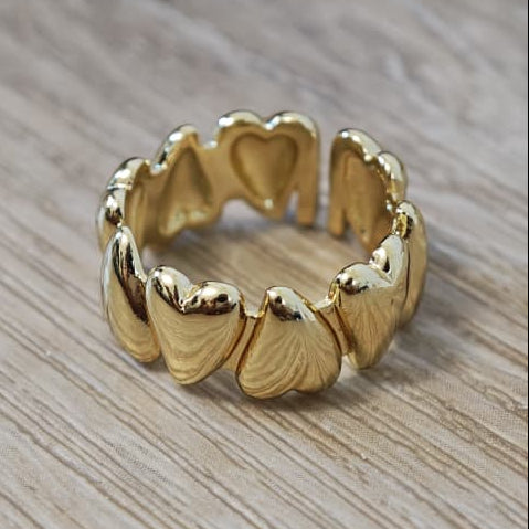 Cadeneta de corazón - Anillo