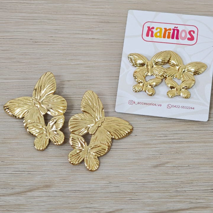 Mariposas dobles - Zarcillos